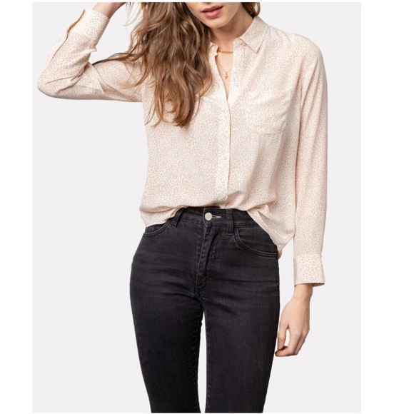 Rails Tops - Rails Long Sleeve Silk Blouse